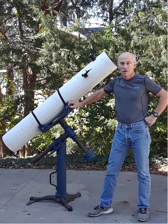 Sorensen with telescope