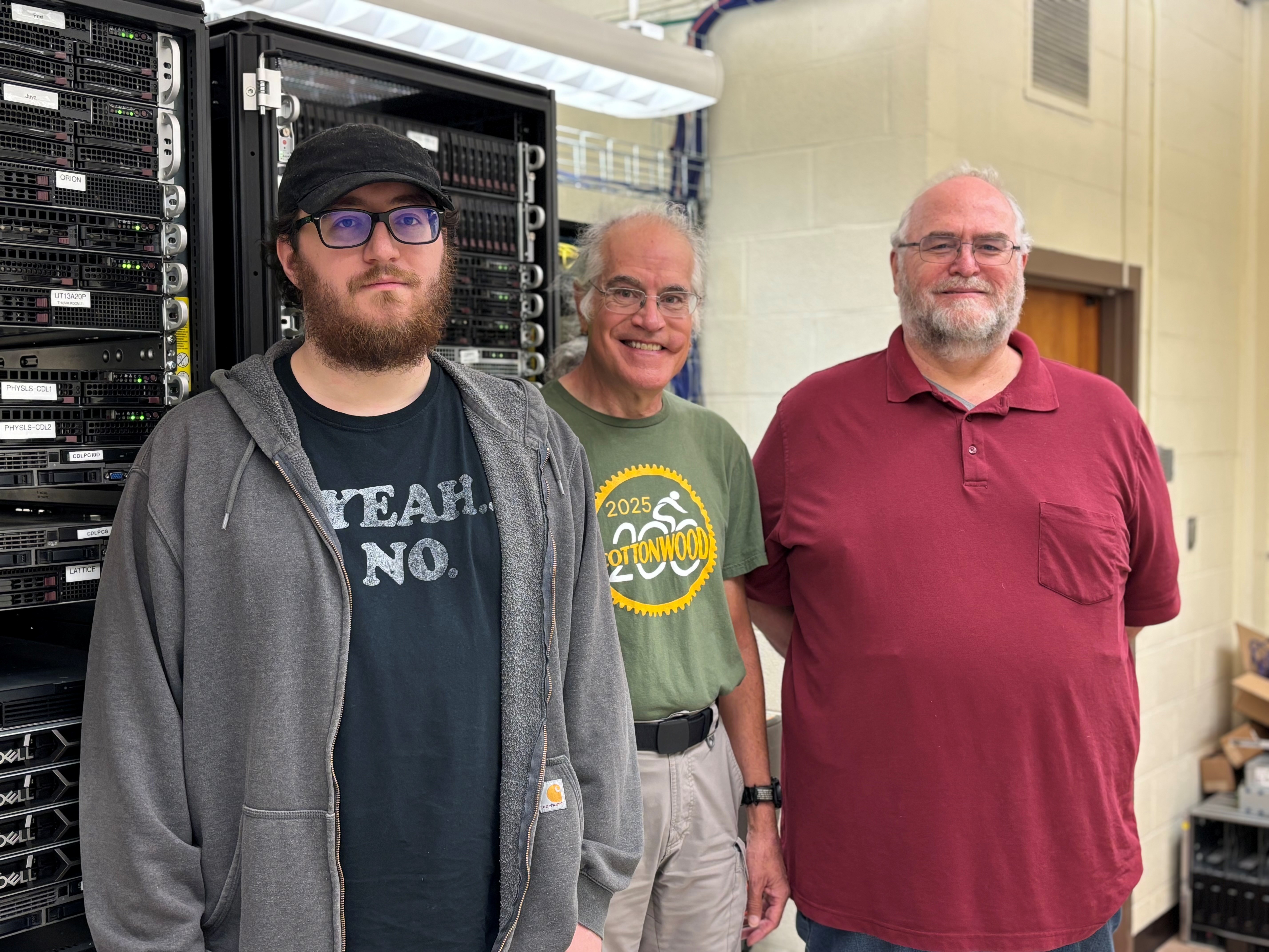 PCSC team members Liam McFeeters, Vince Needham, and Larry McFeeters