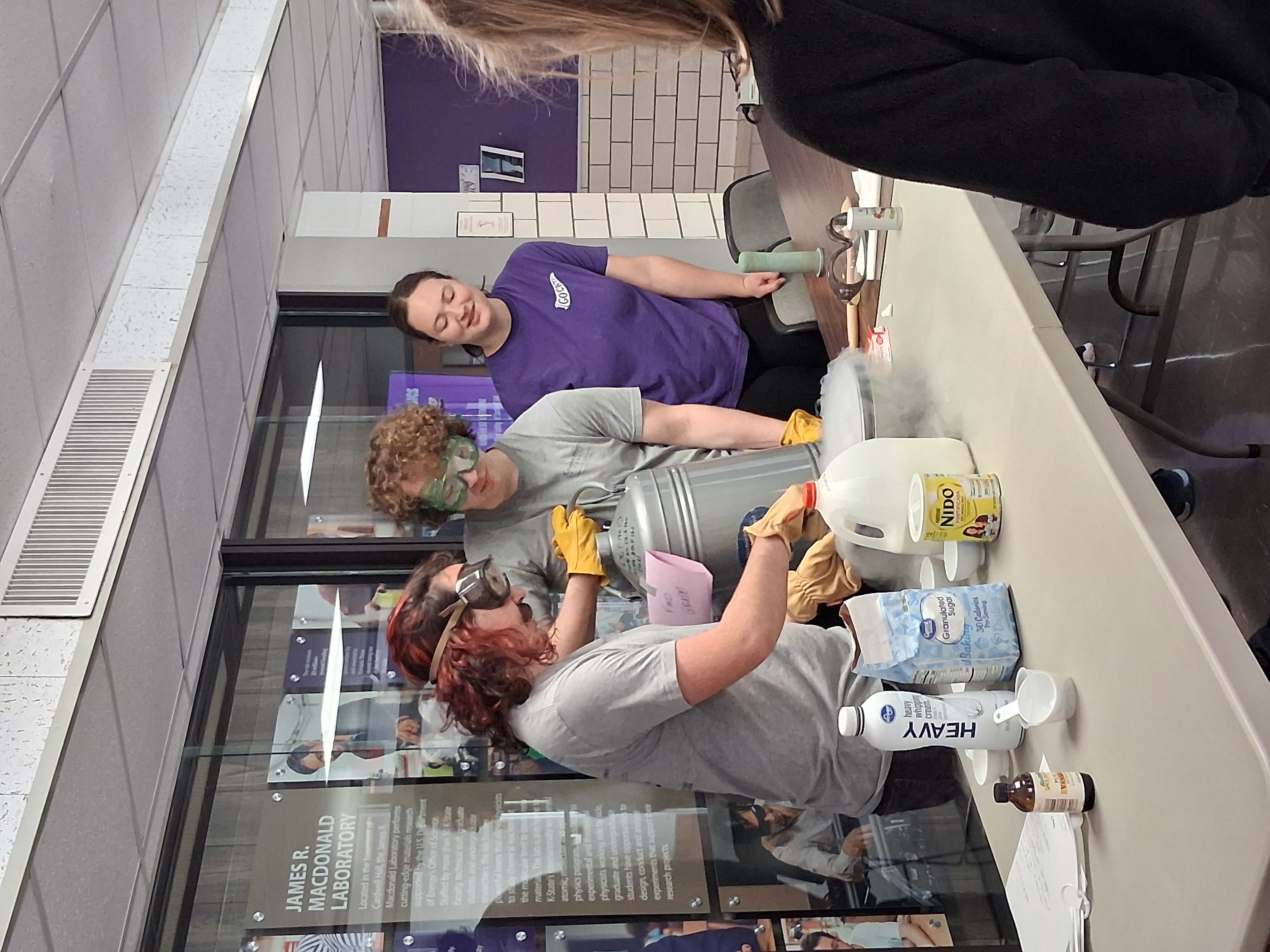 Making liquid nitrogen at the 2026 Open House