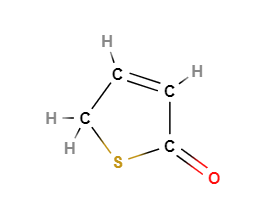 Figure 1: Thiophenone is a ring molecule whose ring-opening dynamics have often been studied.