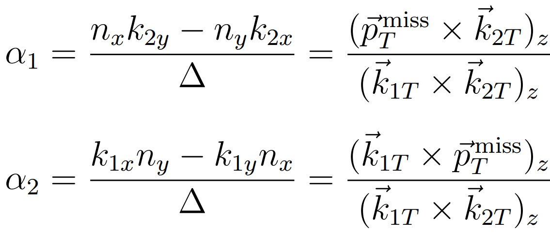 Fig. 3: Initial α estimation for a two-neutrino system. Fig. 3: Initial α estimation for a two-neutrino system.