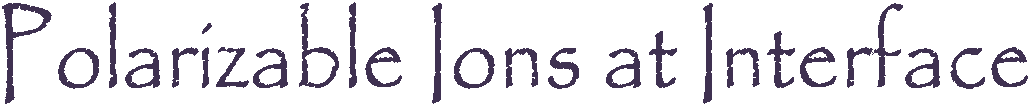 Polarizable Ions at Interface