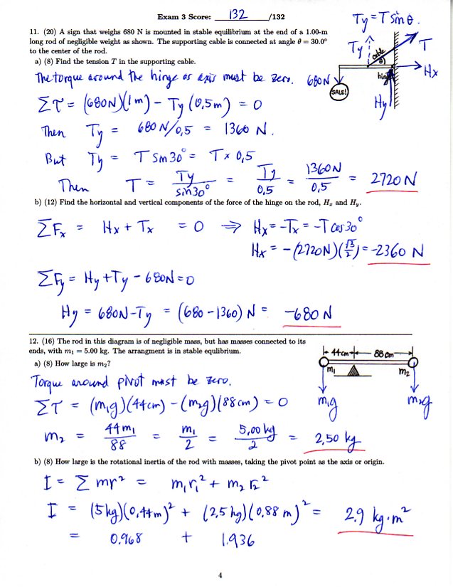 GP I Fall 2009 KSU. Exam 3 Solution