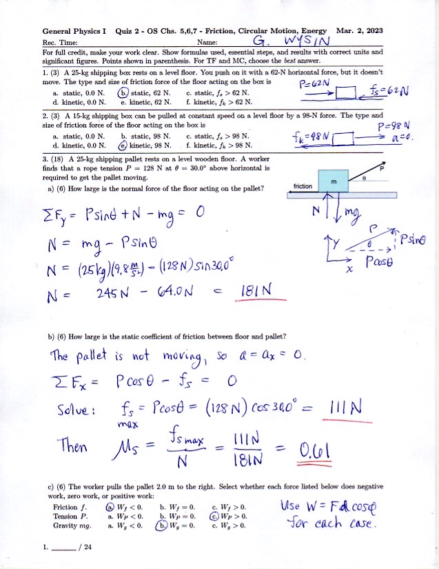 GP I Spring 2023 KSU Quiz 2 Solution